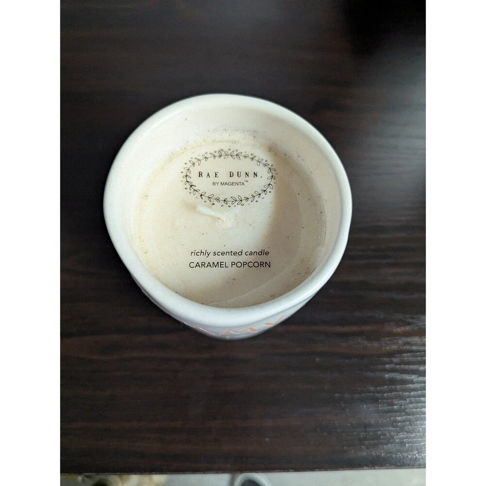 Rae Dunn Dual Sided Mummy Knows Best Caramel Popcorn Scent Candle -‎ 13.2 oz